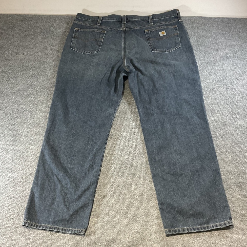 Carhartt Mens Relaxed Fit Jeans BD1483-M Dark Wash Blue Denim 44 x 32